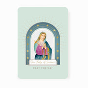 Our Lady of Sorrows Prayer Card | Pray For Us | Mint Green Cards Crossroads Collective