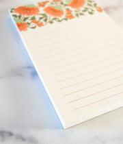 Floral Notepad – Coral