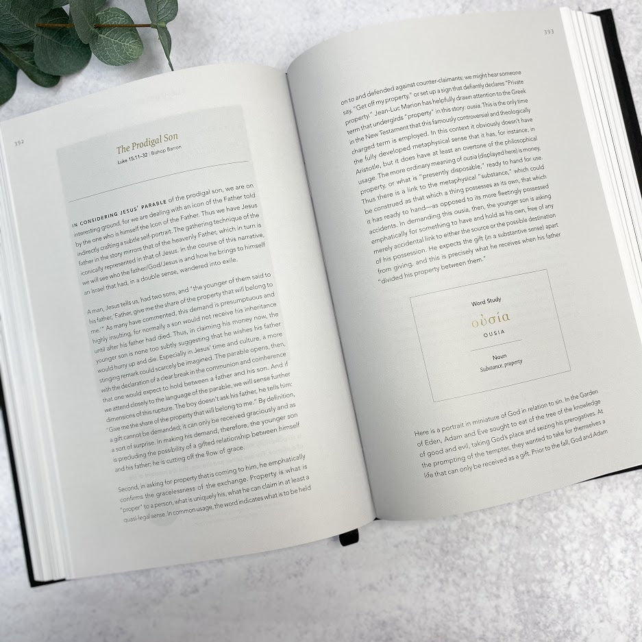 Word on Fire Bible (Volume 1): The Gospels- Leather Bibles & Missals Crossroads Collective