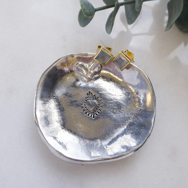 Sacred Heart Pewter Ring Dish Gift Crossroads Collective