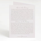 Rosary Card | Bouquet | Lilies Cards Crossroads Collective