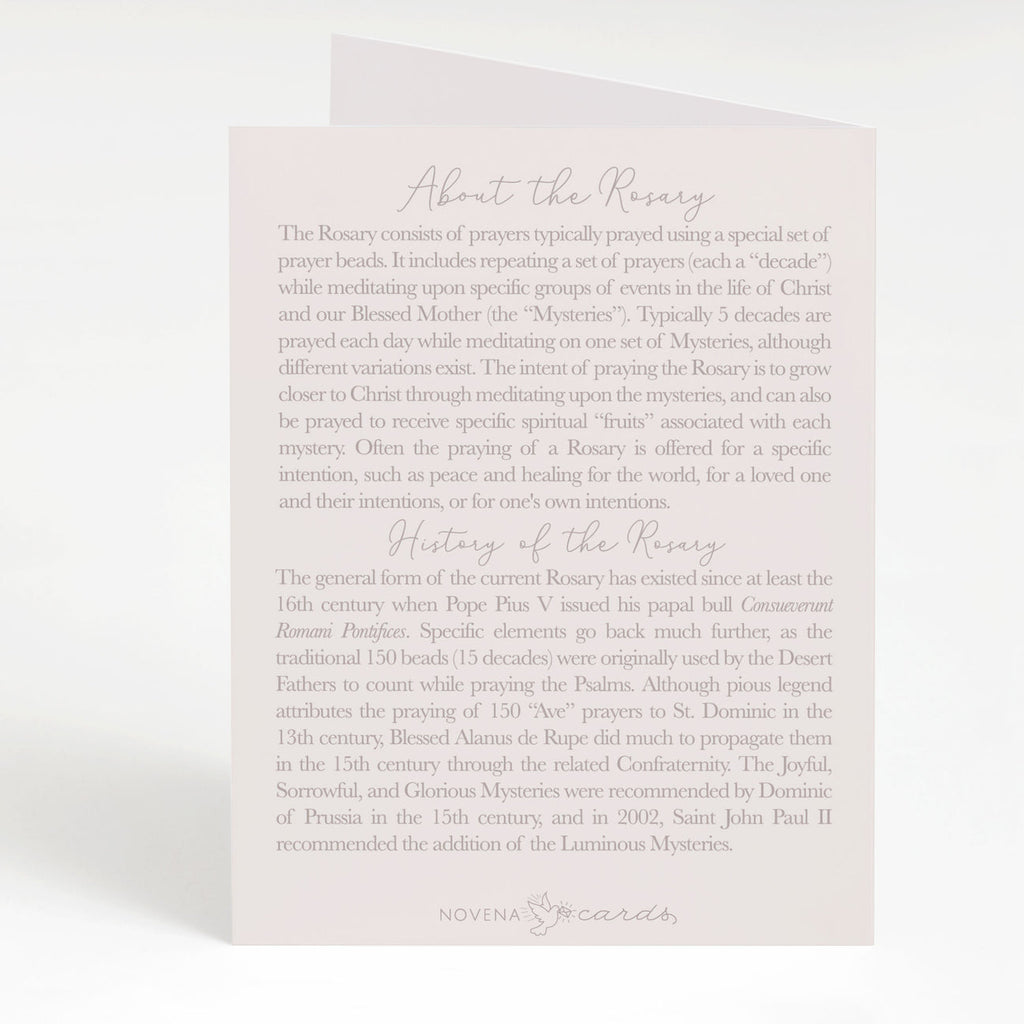 Rosary Card | Bouquet | Mixed Tulips Cards Crossroads Collective