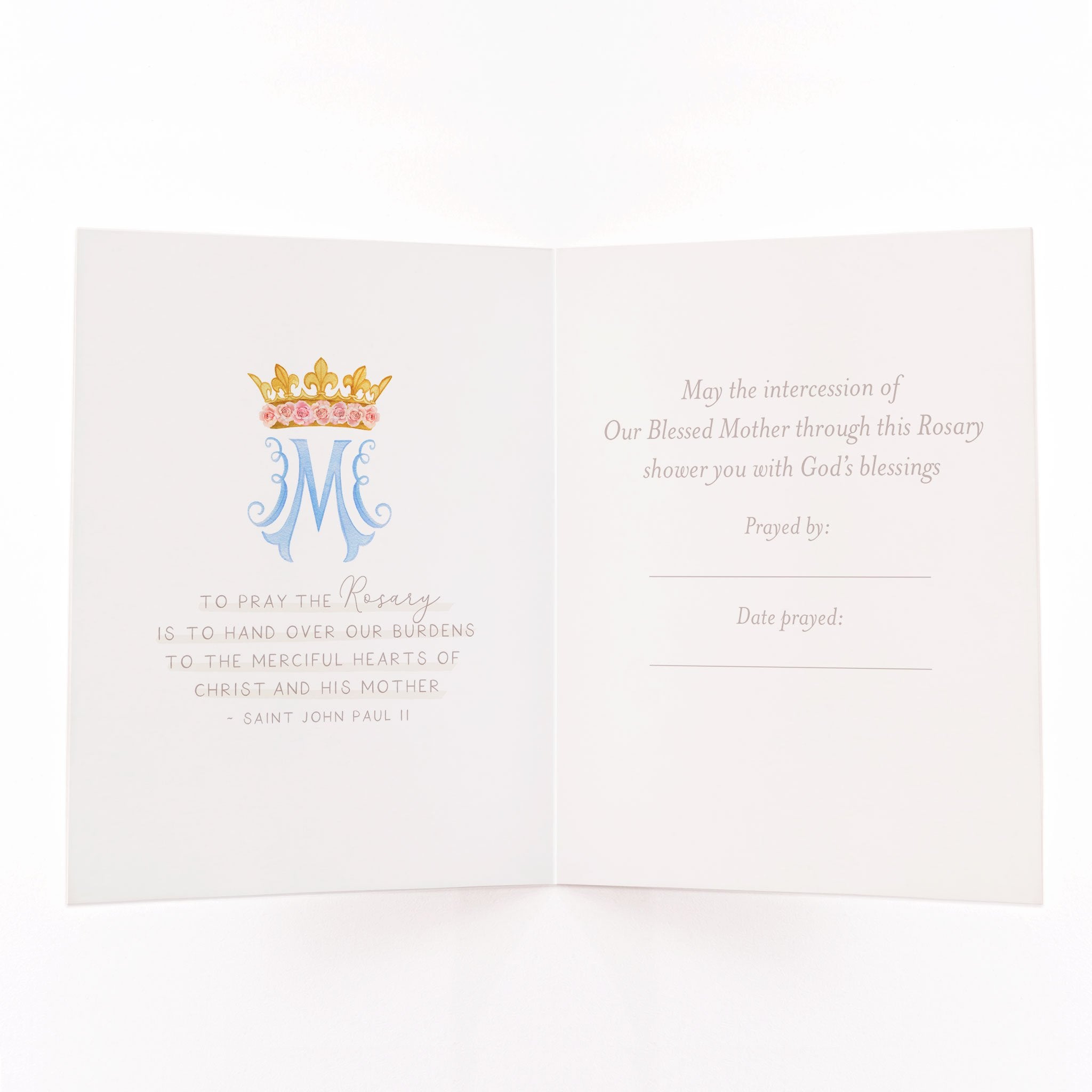 Rosary Card | Bouquet | Pink Ranunculus Cards Crossroads Collective