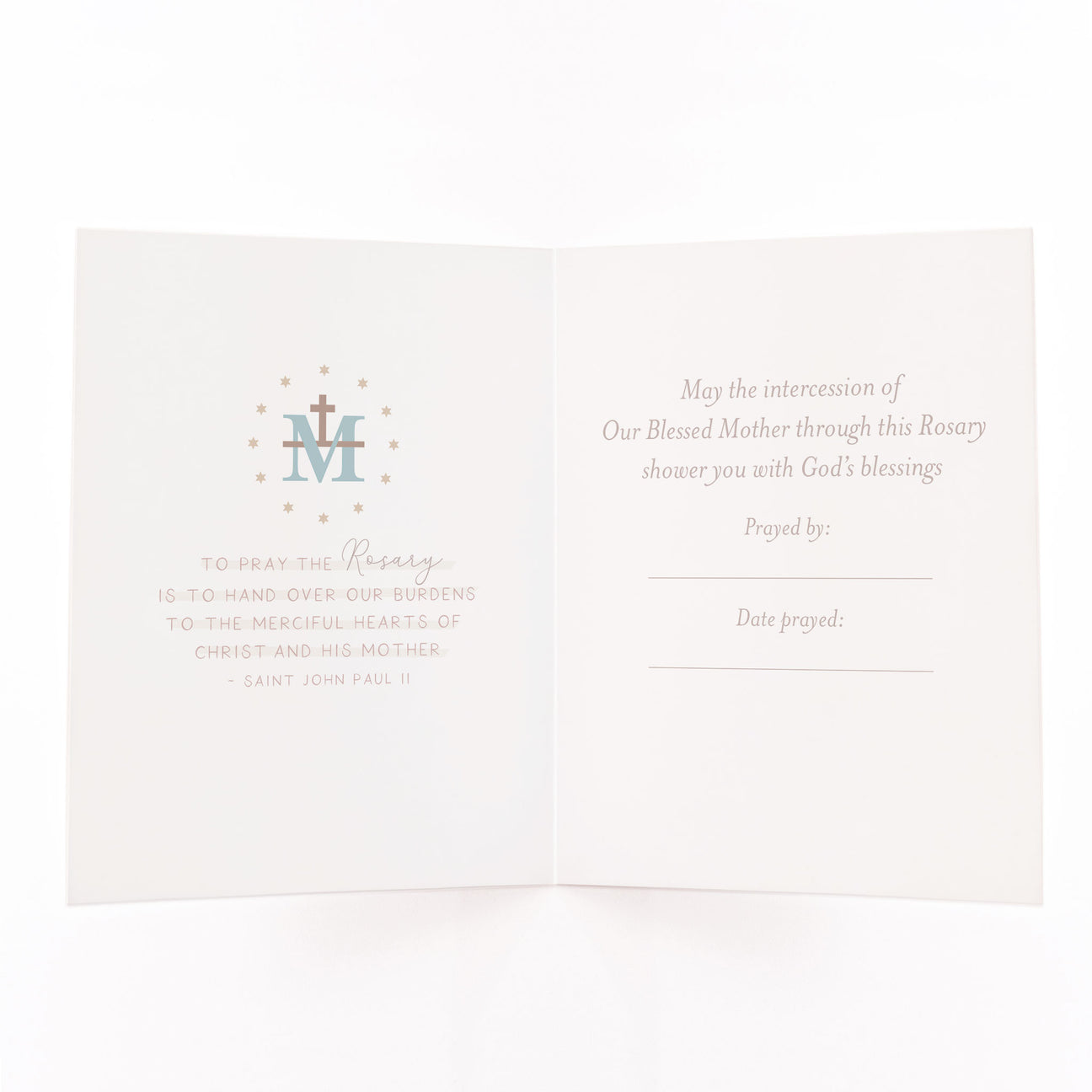 Wooden Rosary Card | Mixed Set Crossroads Collective