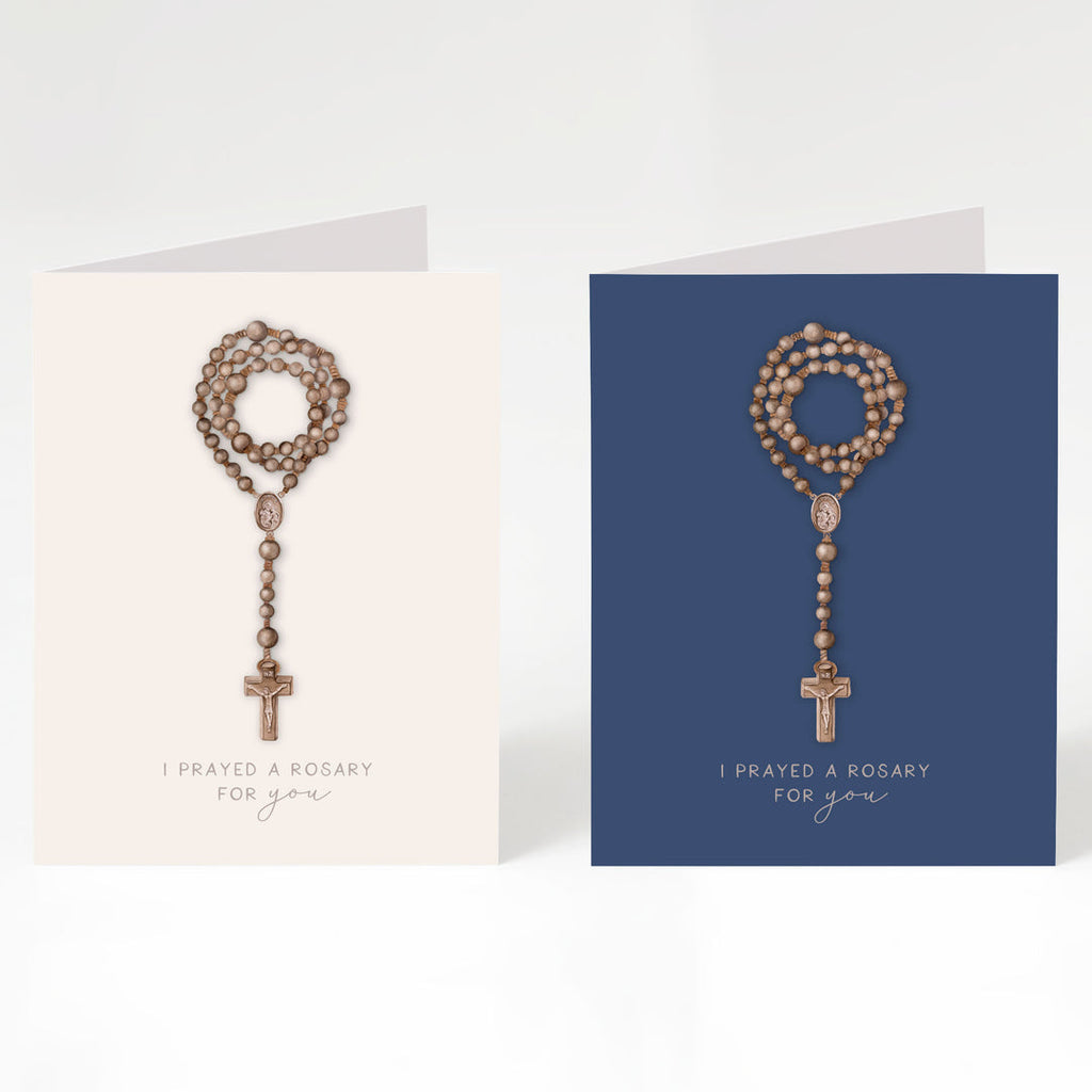 Wooden Rosary Card | Mixed Set Crossroads Collective
