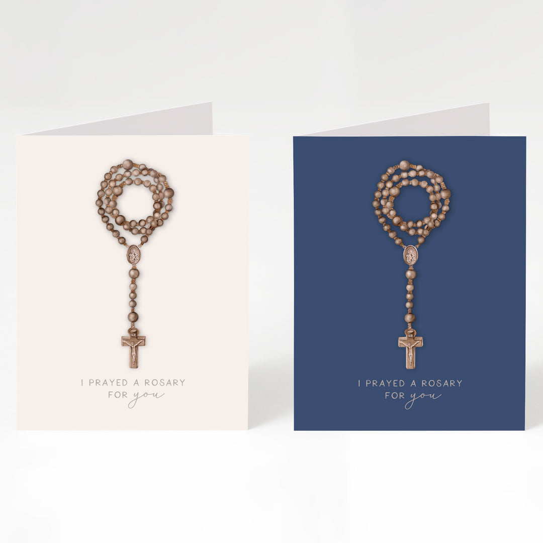 Wooden Rosary Card | Mixed Set Crossroads Collective
