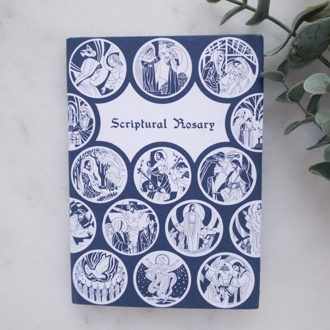 Scriptural Rosary Hardcover Book Catholic Literature Crossroads Collective