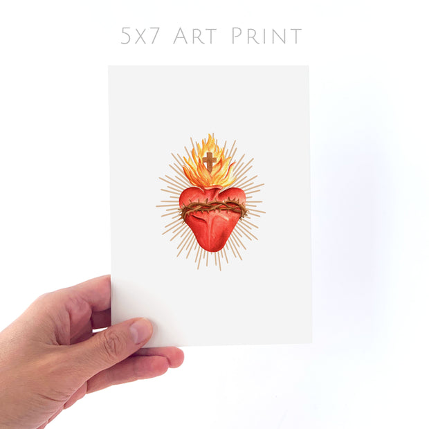 Sacred Heart of Jesus | Art Print Home & Decor Crossroads Collective