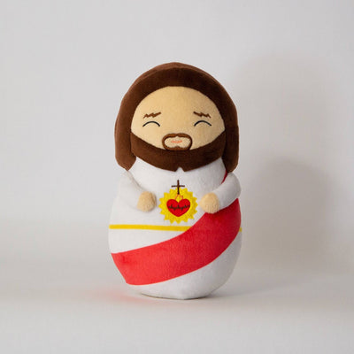 Sacred Heart of Jesus Shining Light Plush Doll 10"