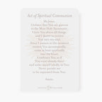 Spiritual Communion Prayer Card | Blessed Sacrament | Beige Cards Crossroads Collective
