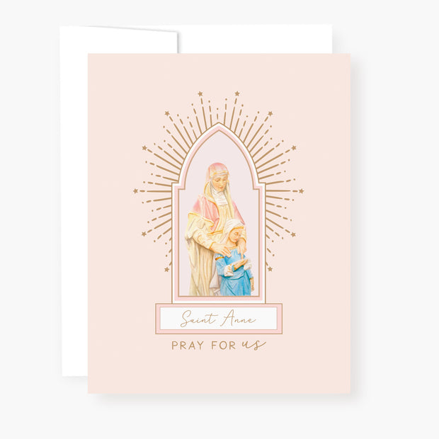 St. Anne Novena Card | Pink Cards Crossroads Collective