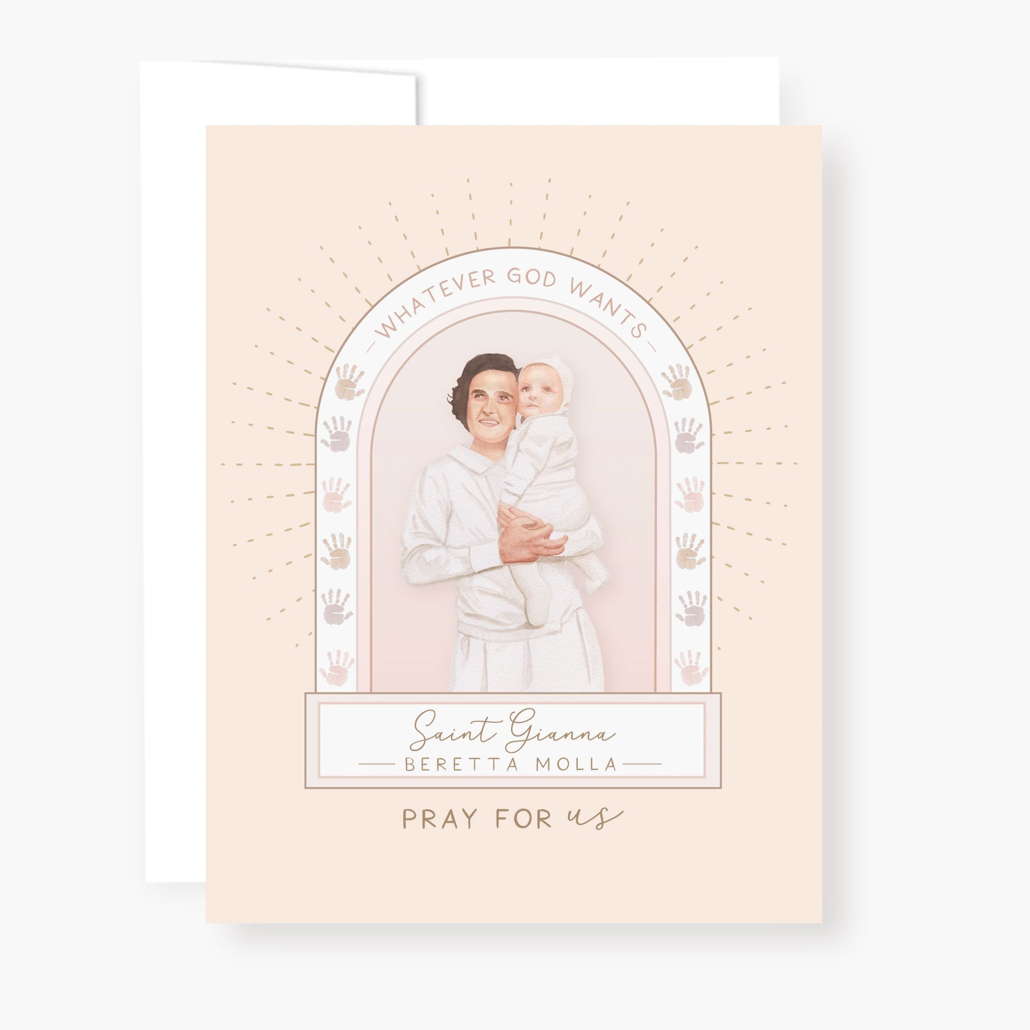 St. Gianna Beretta Molla Novena Card | Beige Cards Crossroads Collective