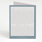 St. John Vianney Novena Card | Slate Blue Cards Crossroads Collective