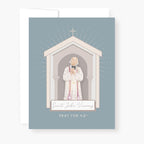 St. John Vianney Novena Card | Slate Blue Cards Crossroads Collective