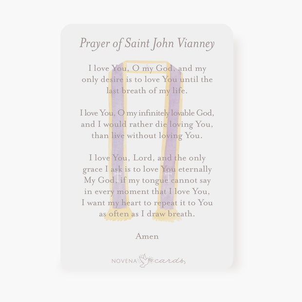 St. John Vianney Prayer Card | Pray for Us Cards Crossroads Collective
