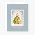 St. Joseph the Worker Novena Card Slate Blue Cards Crossroads Collective