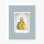 St. Joseph the Worker Novena Card Slate Blue Cards Crossroads Collective