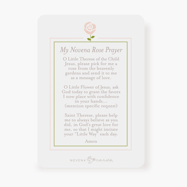 St. Therese Prayer Card | Beige | Prayer Card Cards Crossroads Collective