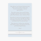 Stay With Me Lord Prayer Card | Light Blue Crossroads Collective